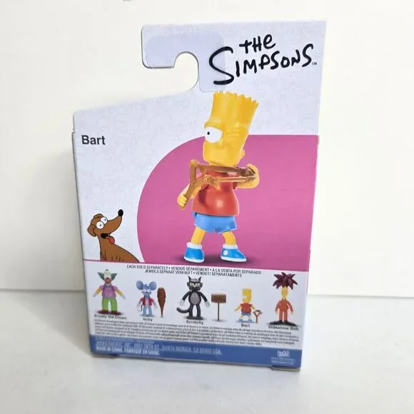 The Simpsons - Bart w/ Slingshot - Jakks 2.5 in Mini Action Figure - NEW IN BOX - Picture 6 of 7